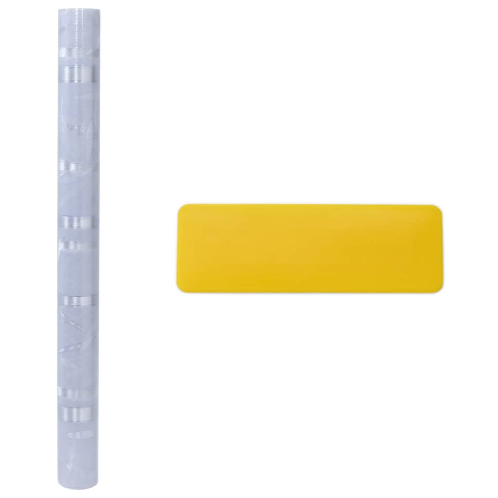 vidaXL Μεμβράνες Παραθύρου 2 Τεμ. Αμμοβολή Σχέδιο Μπαμπού από PVC