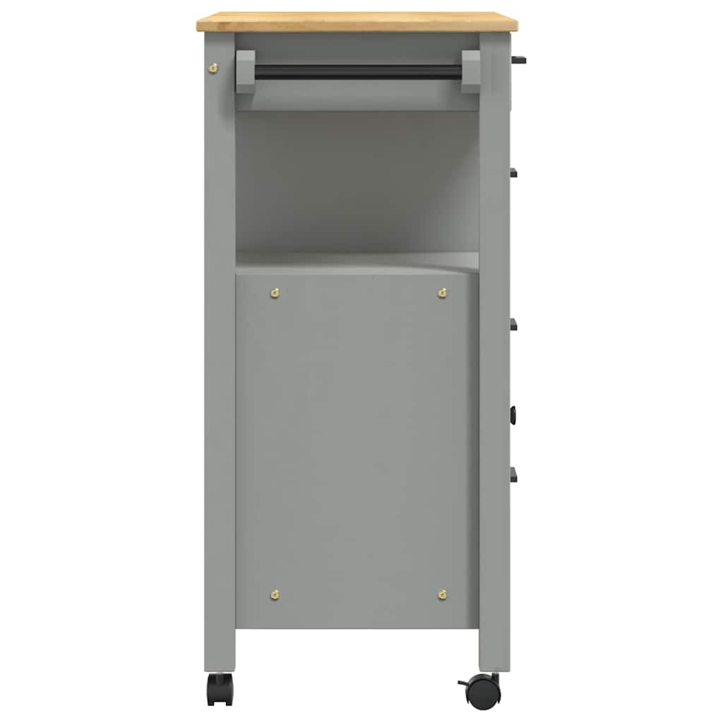 vidaXL Τρόλεϊ Κουζίνας MONZA 84x40x88,5 εκ. από Μασίφ Ξύλο Πεύκου