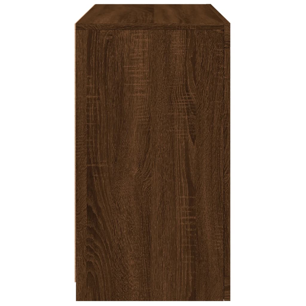 vidaXL Ντουλάπι με LED Καφέ Δρυς 60,5 x 37 x 67 εκ.