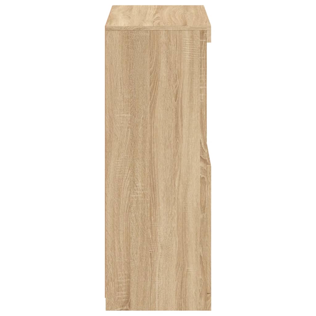 vidaXL Nτουλάπι Βοηθητικό με Φώτα LED Sonoma Δρυς Επεξεργασμένο Ξύλο