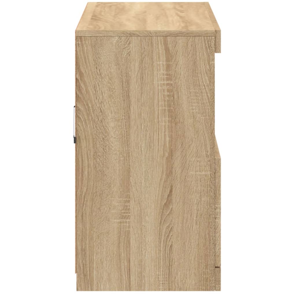 vidaXL Ντουλάπι με LED Sonoma Δρυς 81 x 37 x 67 εκ.