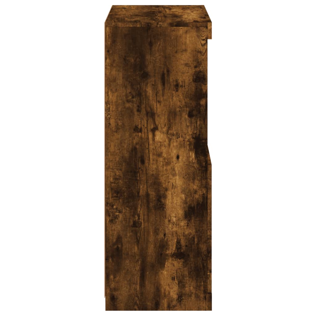 vidaXL Ντουλάπι με LED Καπνιστή Δρυς 60,5 x 37 x 100 εκ.