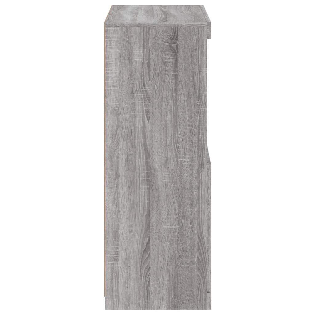 vidaXL Μπουφές με LED Γκρι Sonoma 60,5 x 37 x 100 εκ.