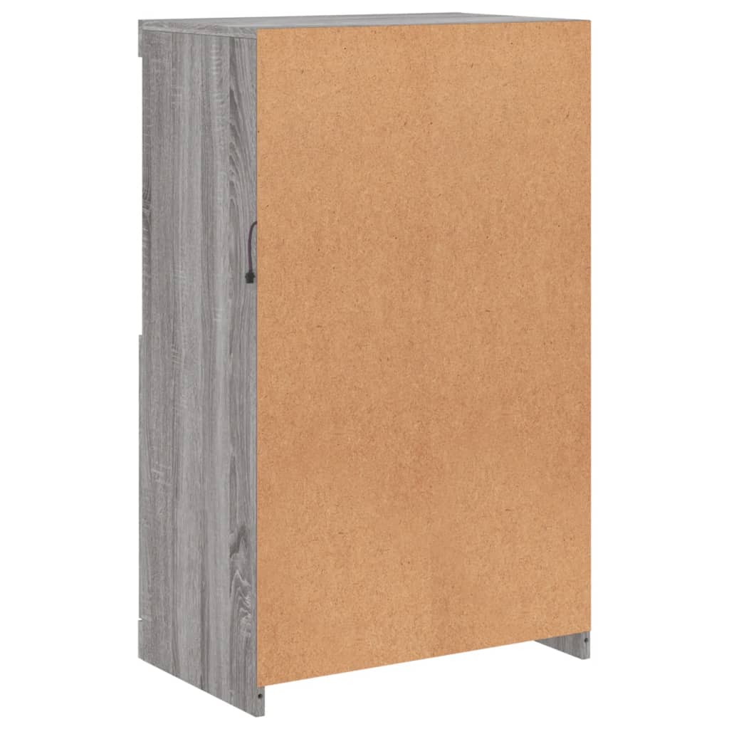 vidaXL Μπουφές με LED Γκρι Sonoma 60,5 x 37 x 100 εκ.