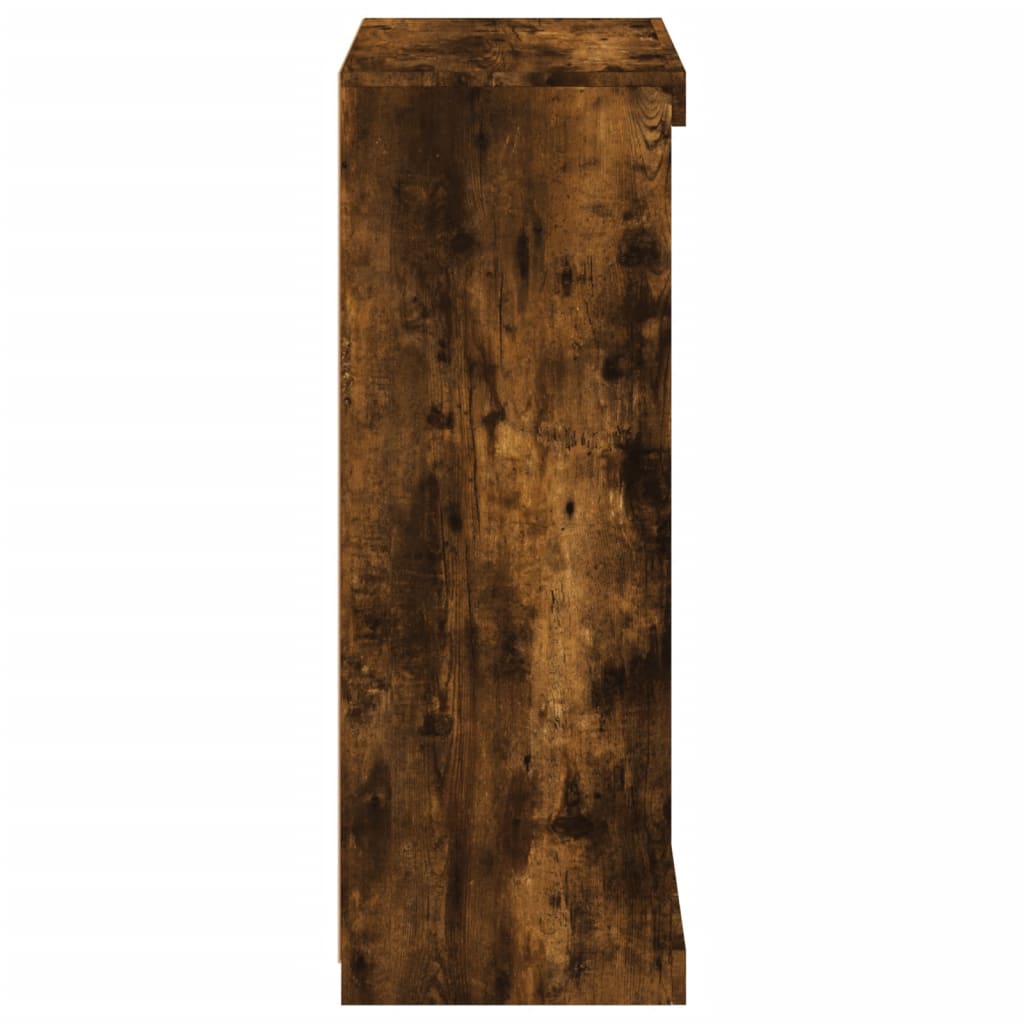 vidaXL Ντουλάπι με LED Καπνιστή Δρυς 60,5 x 37 x 100 εκ.