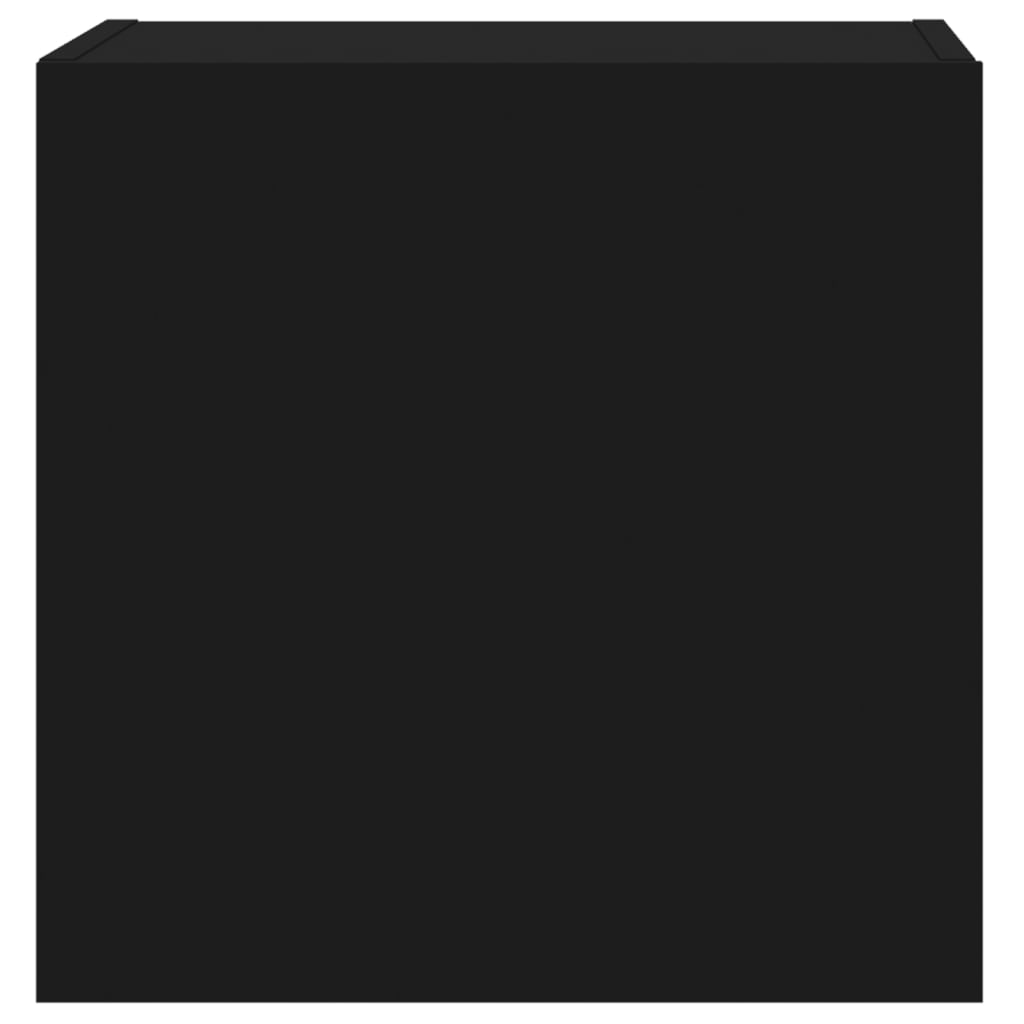 vidaXL Έπιπλα Τηλεόρασης Τοίχου 2 τεμ Μαύρα 40,5x30x40εκ Επεξ. Ξύλο