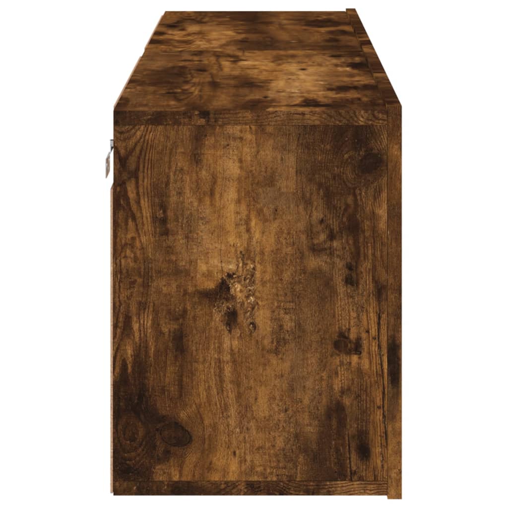 vidaXL Ντουλάπια Τοίχου Τηλεόρασης 2 Τεμ. Καπνιστή Δρυς 60x30x41 εκ.