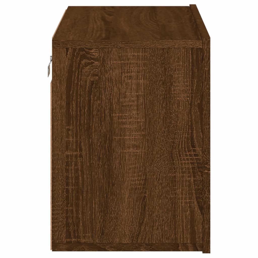 vidaXL Ντουλάπι Τοίχου Τηλεόρασης Καφέ Δρυς 60 x 30 x 41 εκ.