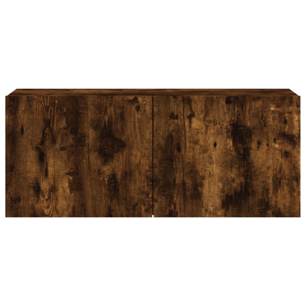 vidaXL Ντουλάπι Τοίχου Τηλεόρασης Καπνιστή Δρυς 100x30x41 εκ.