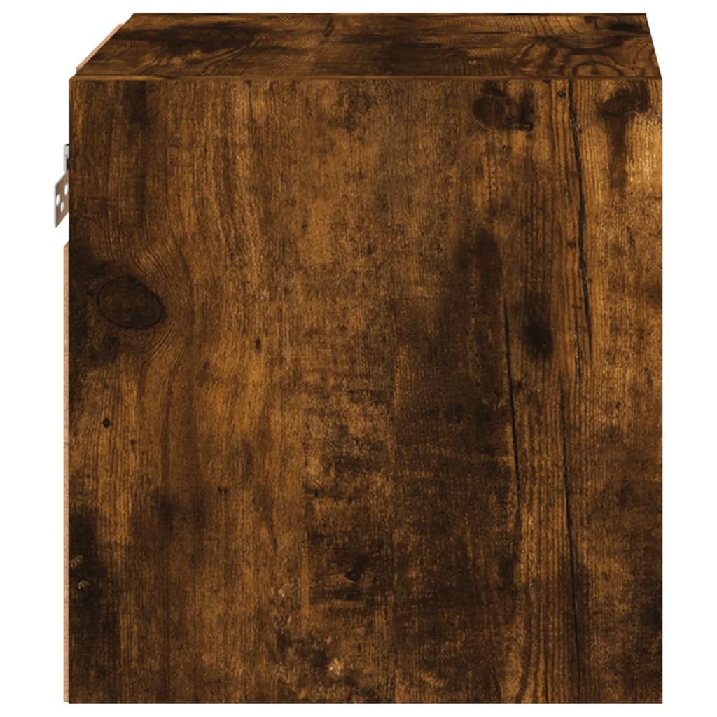 vidaXL Έπιπλο Τοίχου Τηλεόρασης με LED Καπνιστή Δρυς 30 x 28,5 x 30εκ.