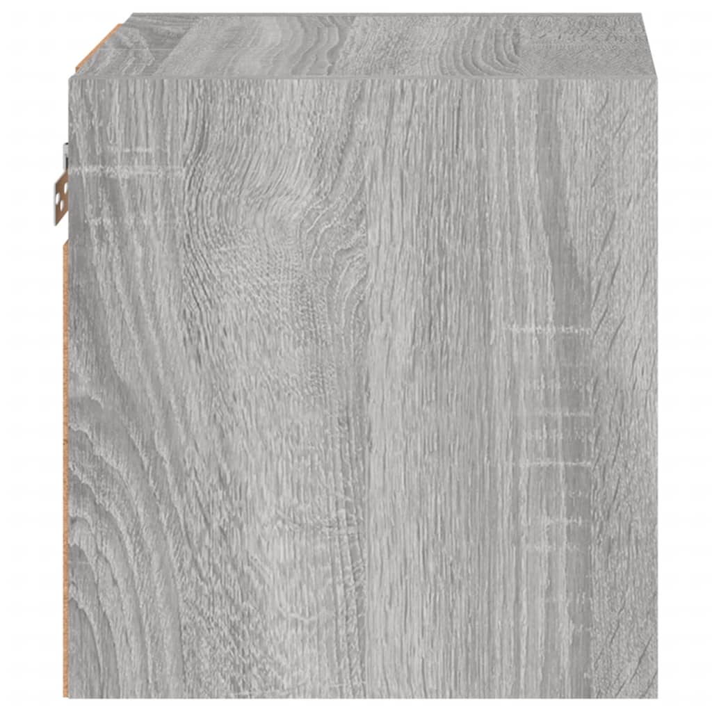 vidaXL Έπιπλο Τοίχου Τηλεόρασης με LED Γκρι Sonoma 30 x 28,5 x 30 εκ.