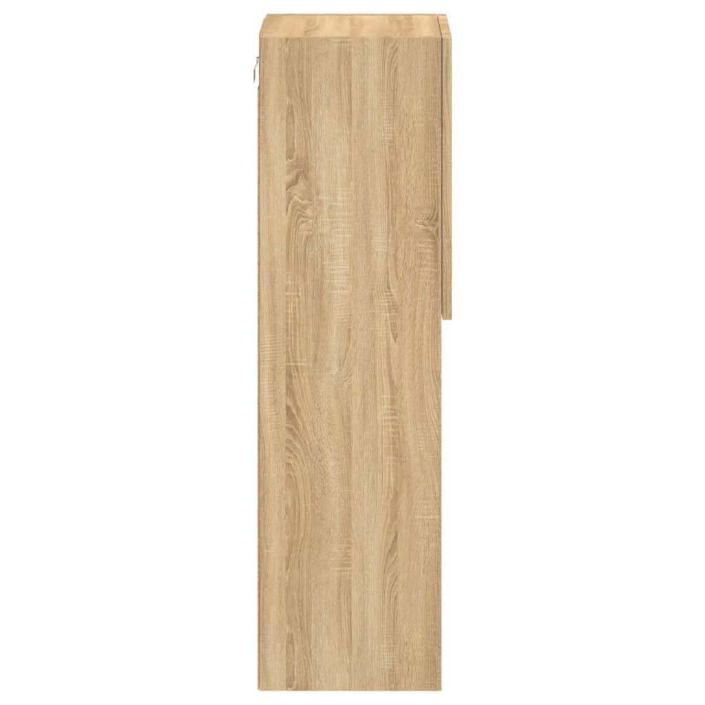 vidaXL Έπιπλα Τηλεόρασης με LED 2 τεμ. Sonoma Δρυς 30,5x30x102 εκ.