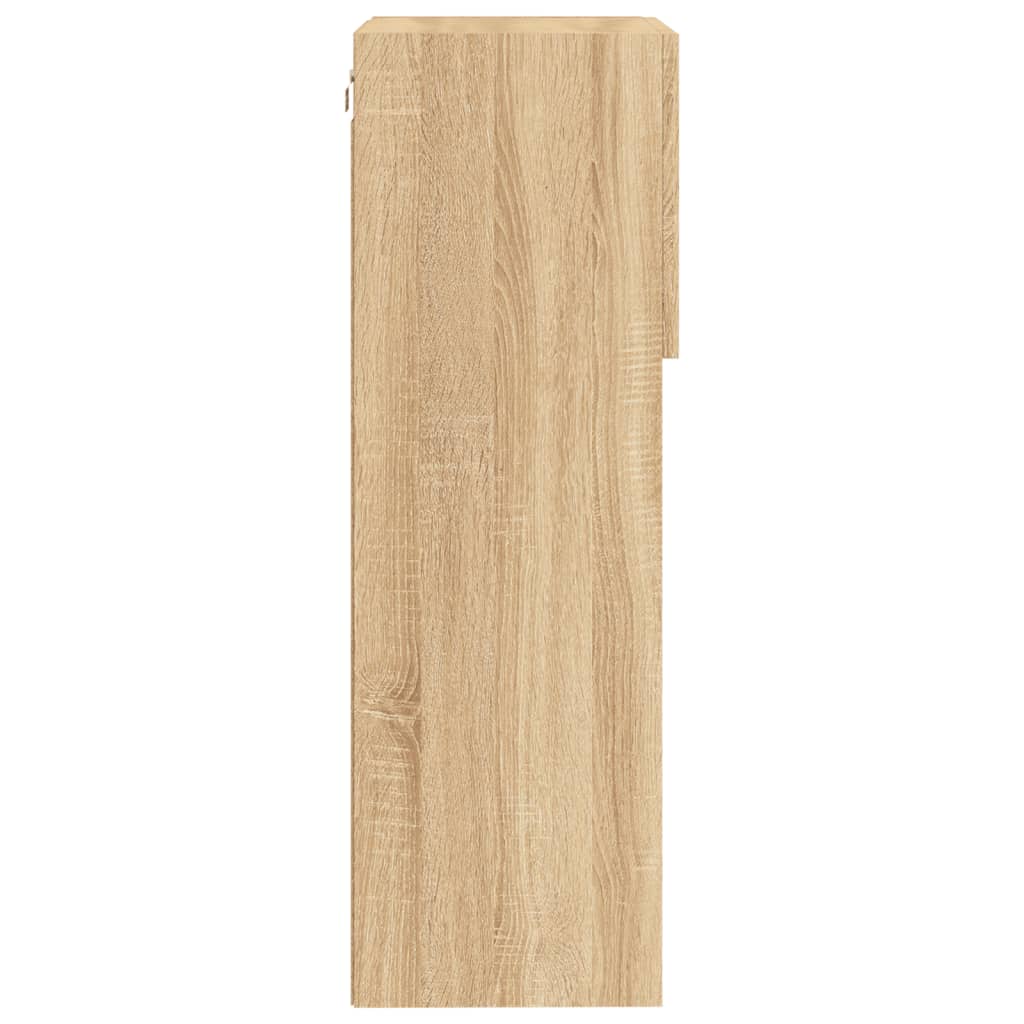 vidaXL Έπιπλα Τηλεόρασης με LED 2 τεμ. Sonoma Δρυς 40,5x30x90 εκ.
