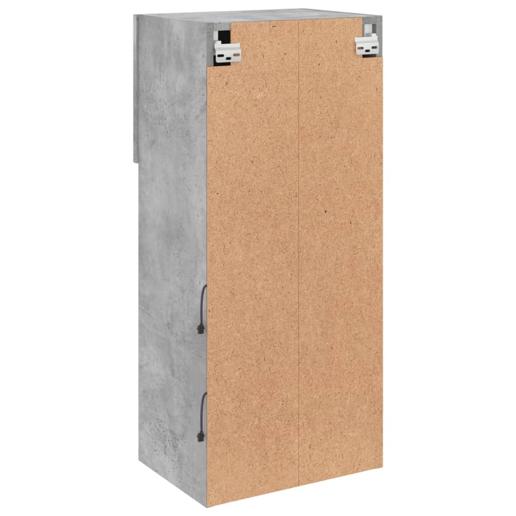 vidaXL Έπιπλο Τηλεόρασης με LED Γκρι Σκυροδέματος 40,5x30x90 εκ.