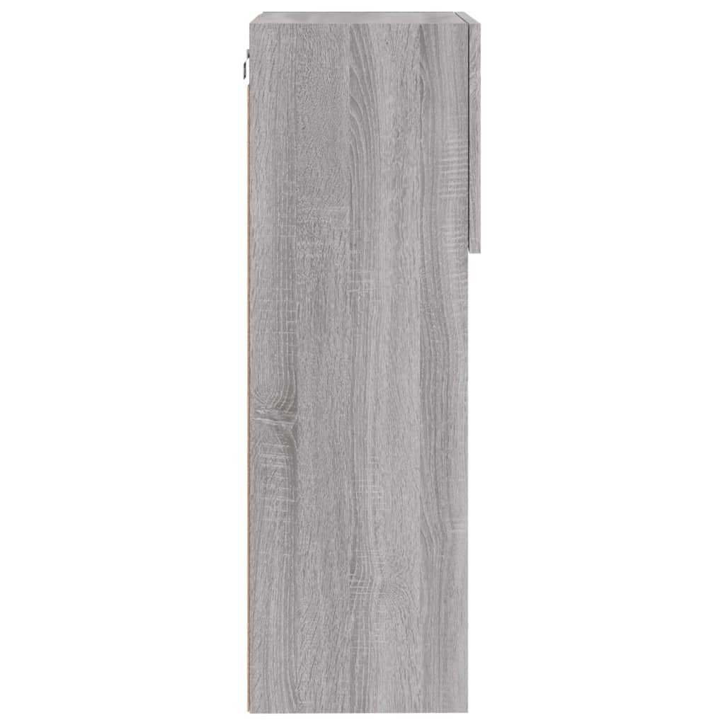 vidaXL Έπιπλο Τηλεόρασης με LED Γκρι Sonoma 40,5x30x90 εκ.