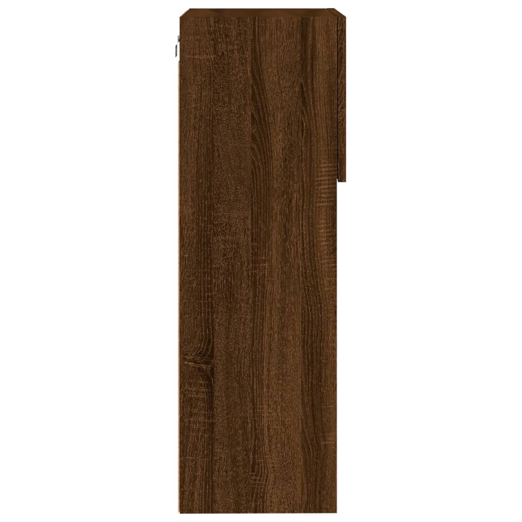 vidaXL Έπιπλο Τηλεόρασης με LED Καφέ Δρυς 40,5x30x90 εκ.