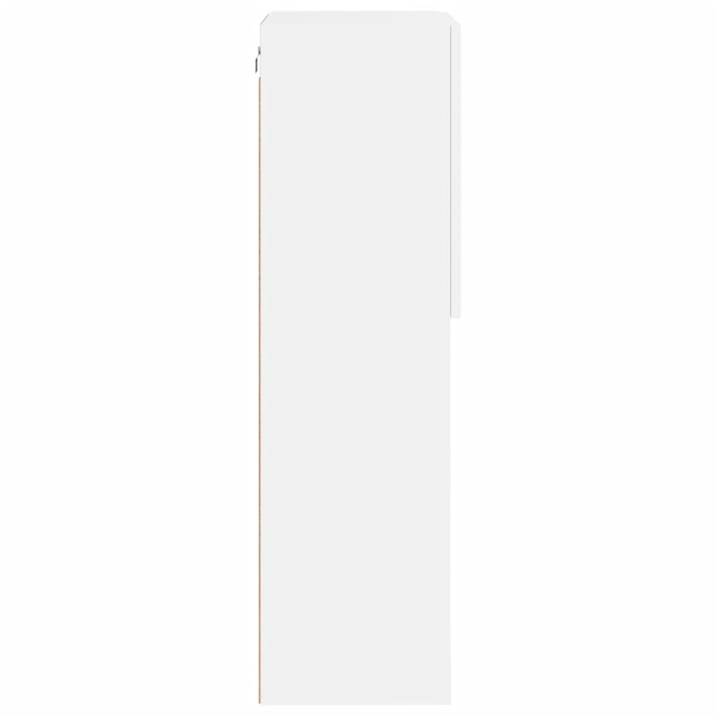 vidaXL Έπιπλο Τηλεόρασης με LED Λευκό 40,5x30x102 εκ.