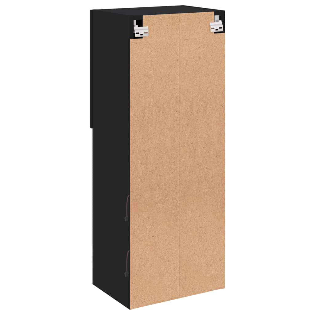 vidaXL Έπιπλο Τηλεόρασης με LED Μαύρο 40,5x30x102 εκ.