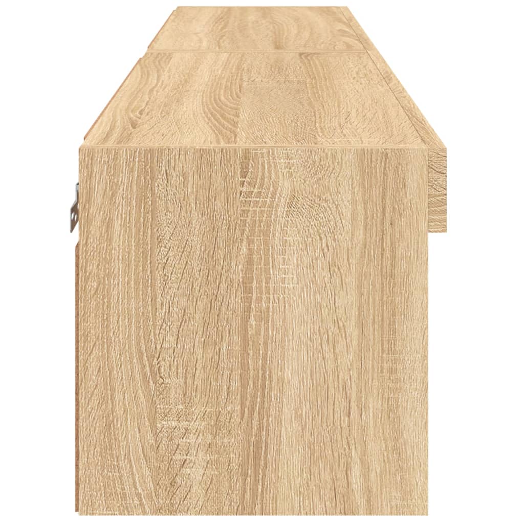 vidaXL Έπιπλα Τηλεόρασης με LED 2 τεμ. Sonoma Δρυς 60x30x30 εκ.