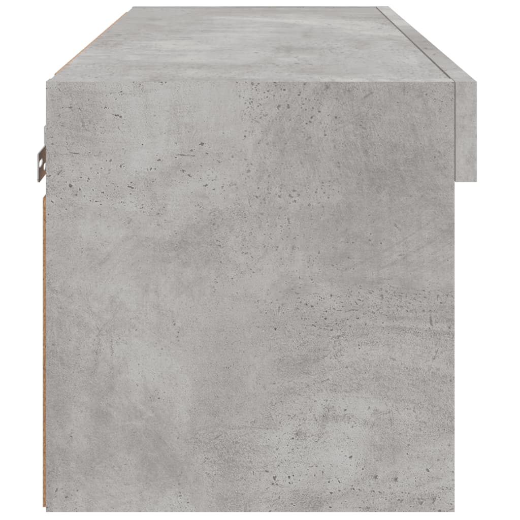 vidaXL Έπιπλο Τηλεόρασης με LED Γκρι Σκυροδέματος 60x30x30 εκ.