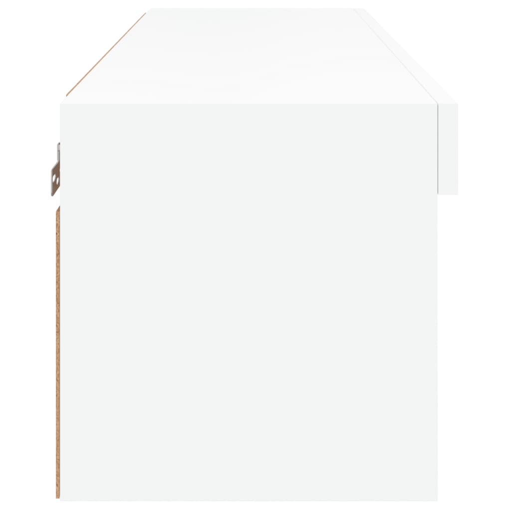 vidaXL Έπιπλο Τηλεόρασης με LED Λευκό 80 x 30 x 30 εκ.