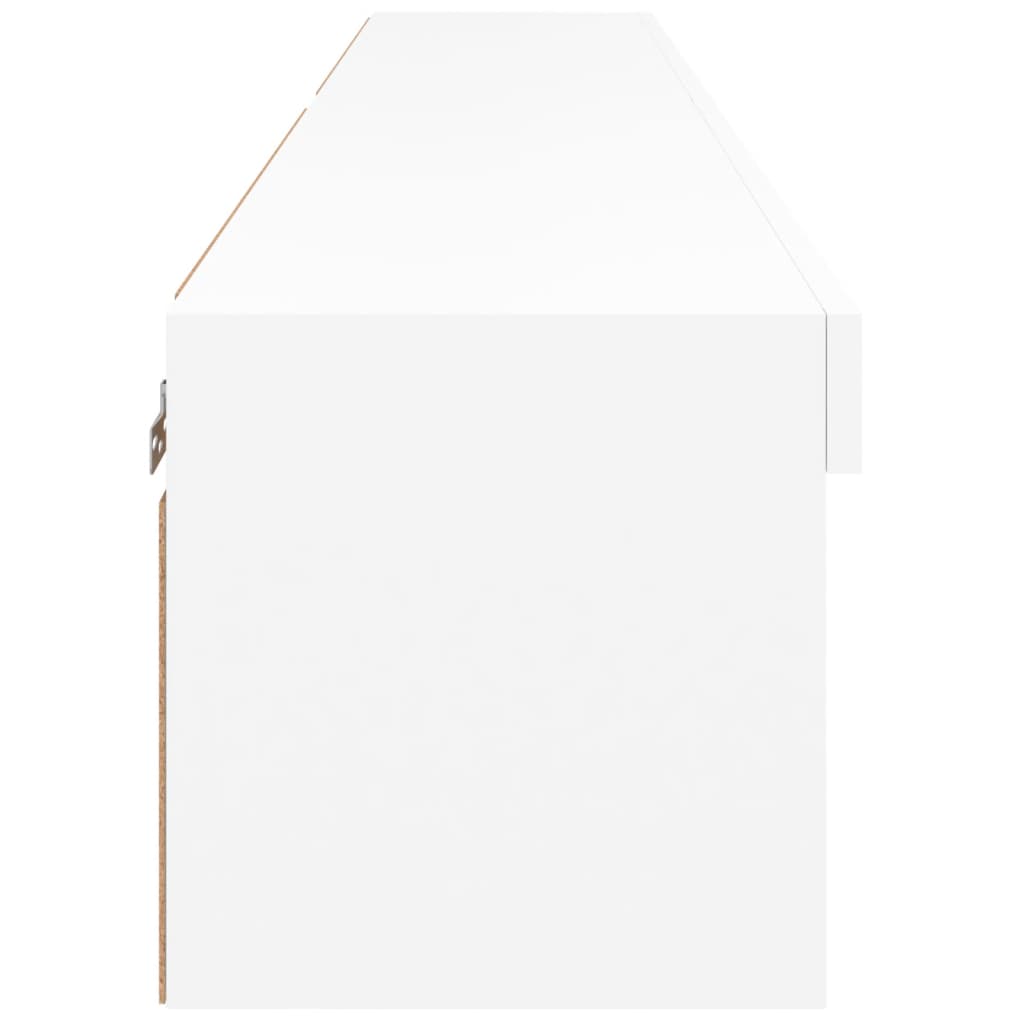 vidaXL Έπιπλα Τηλεόρασης με LED 2 τεμ. Λευκά 80 x 30 x 30 εκ.