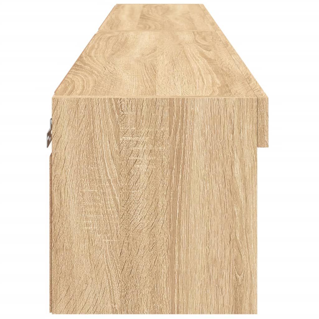 vidaXL Έπιπλα Τηλεόρασης με LED 2 τεμ. Sonoma Δρυς 80 x 30 x 30 εκ.