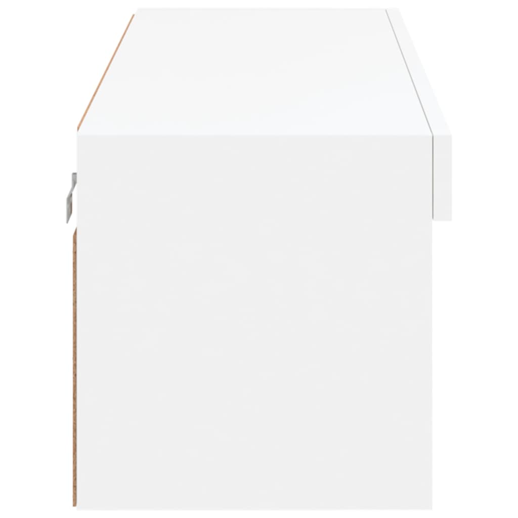 vidaXL Έπιπλο Τηλεόρασης με LED Λευκό 100x30x30 εκ.