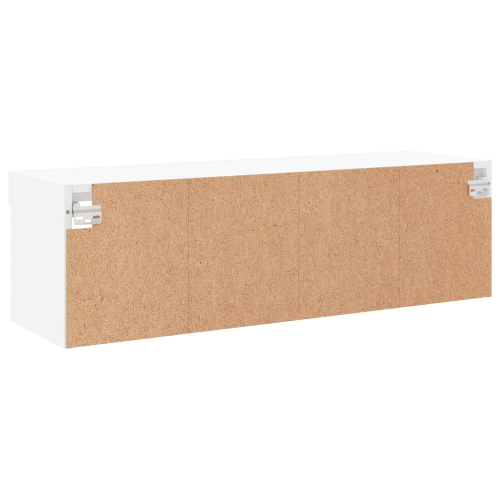 vidaXL Έπιπλο Τηλεόρασης με LED Λευκό 100x30x30 εκ.