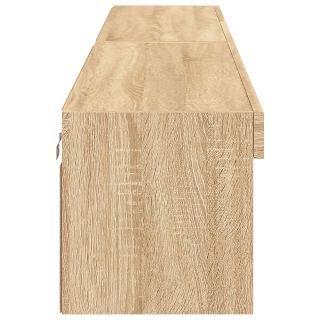 vidaXL Έπιπλα Τηλεόρασης με LED 2 τεμ. Sonoma Δρυς 100 x 30 x 30 εκ.