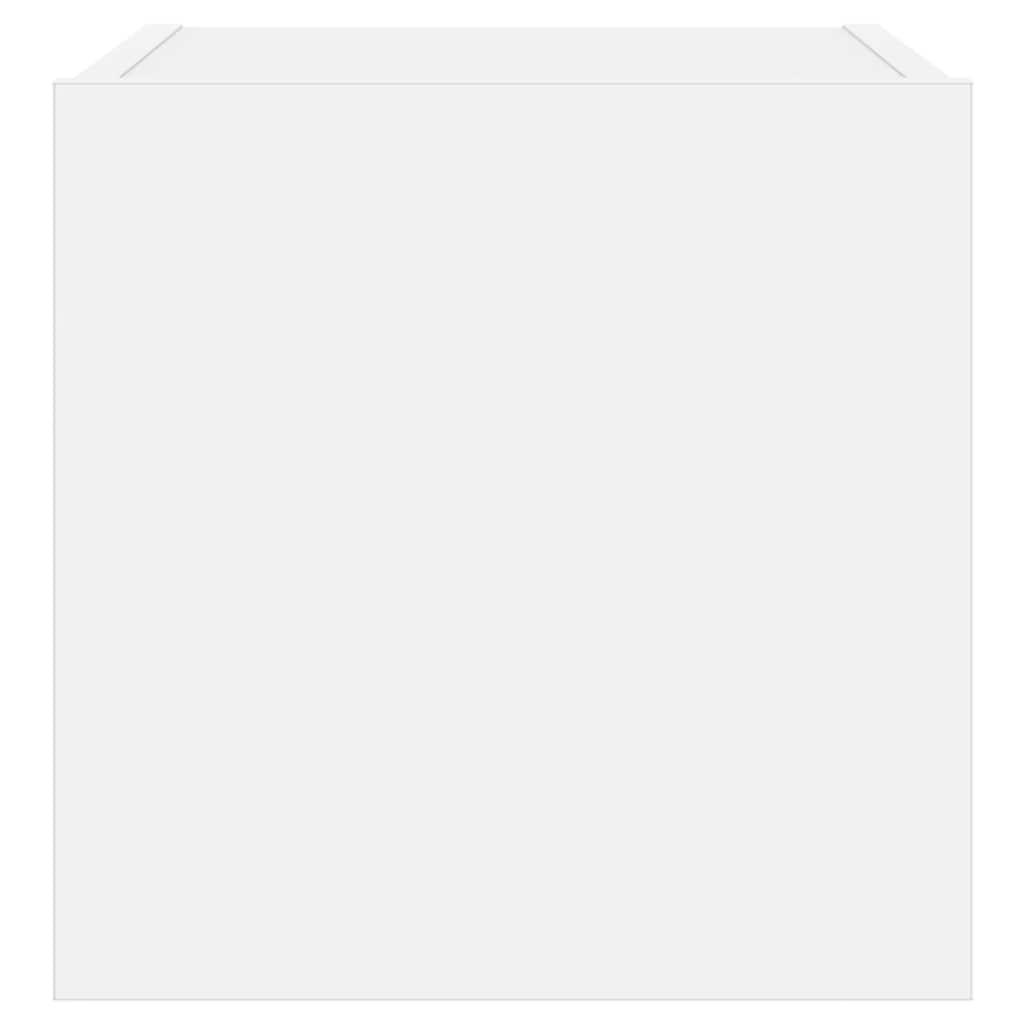 vidaXL Έπιπλο Τοίχου Τηλεόρασης με LED Λευκό 30,5x35x30 εκ.