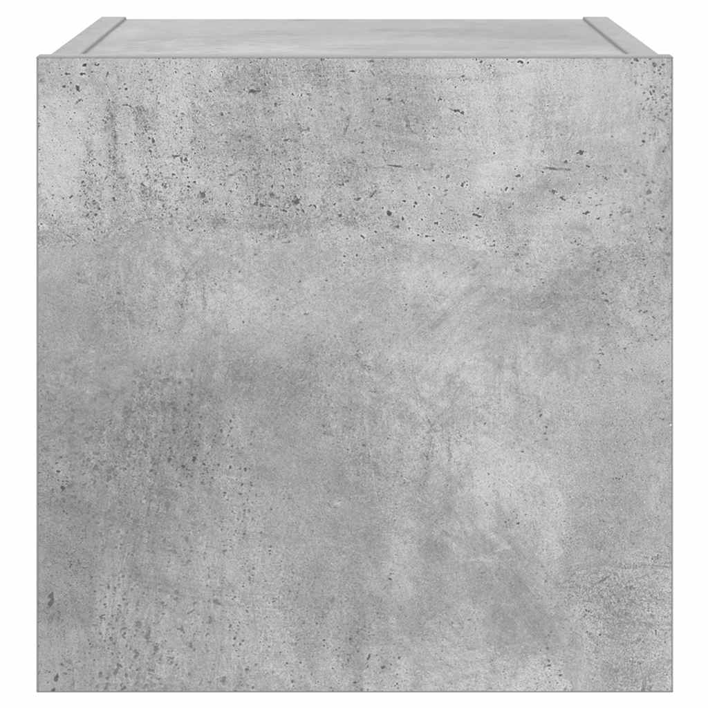 vidaXL Έπιπλο Τηλεόρασης με LED Γκρι Σκυροδέματος 30,5x35x30 εκ.