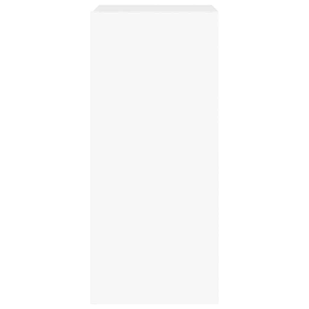 vidaXL Έπιπλο Τοίχου Τηλεόρασης με LED Λευκό 30,5x35x70 εκ.