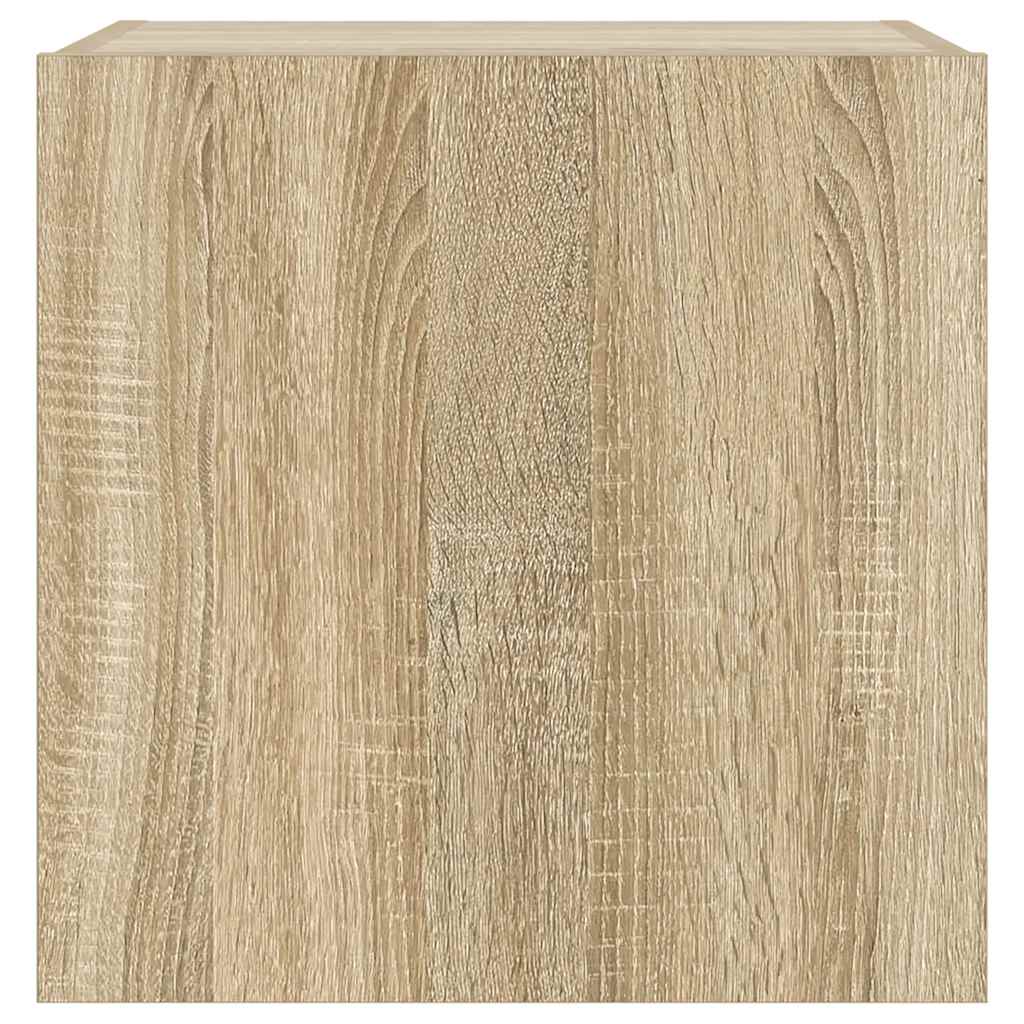 vidaXL Έπιπλο Τοίχου Τηλεόρασης με LED Sonoma Δρυς 40,5x35x40 εκ.
