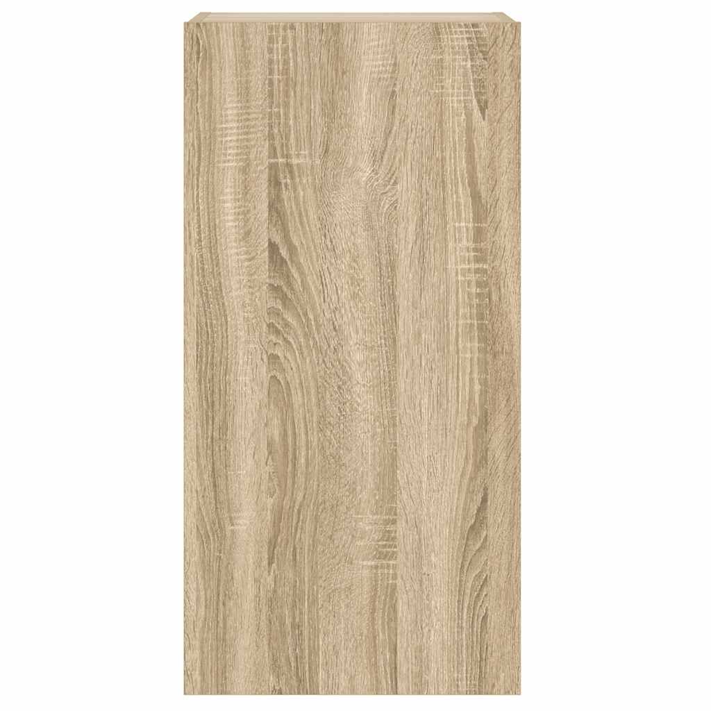vidaXL Έπιπλο Τοίχου Τηλεόρασης με LED Sonoma Δρυς 40,5x35x80 εκ.
