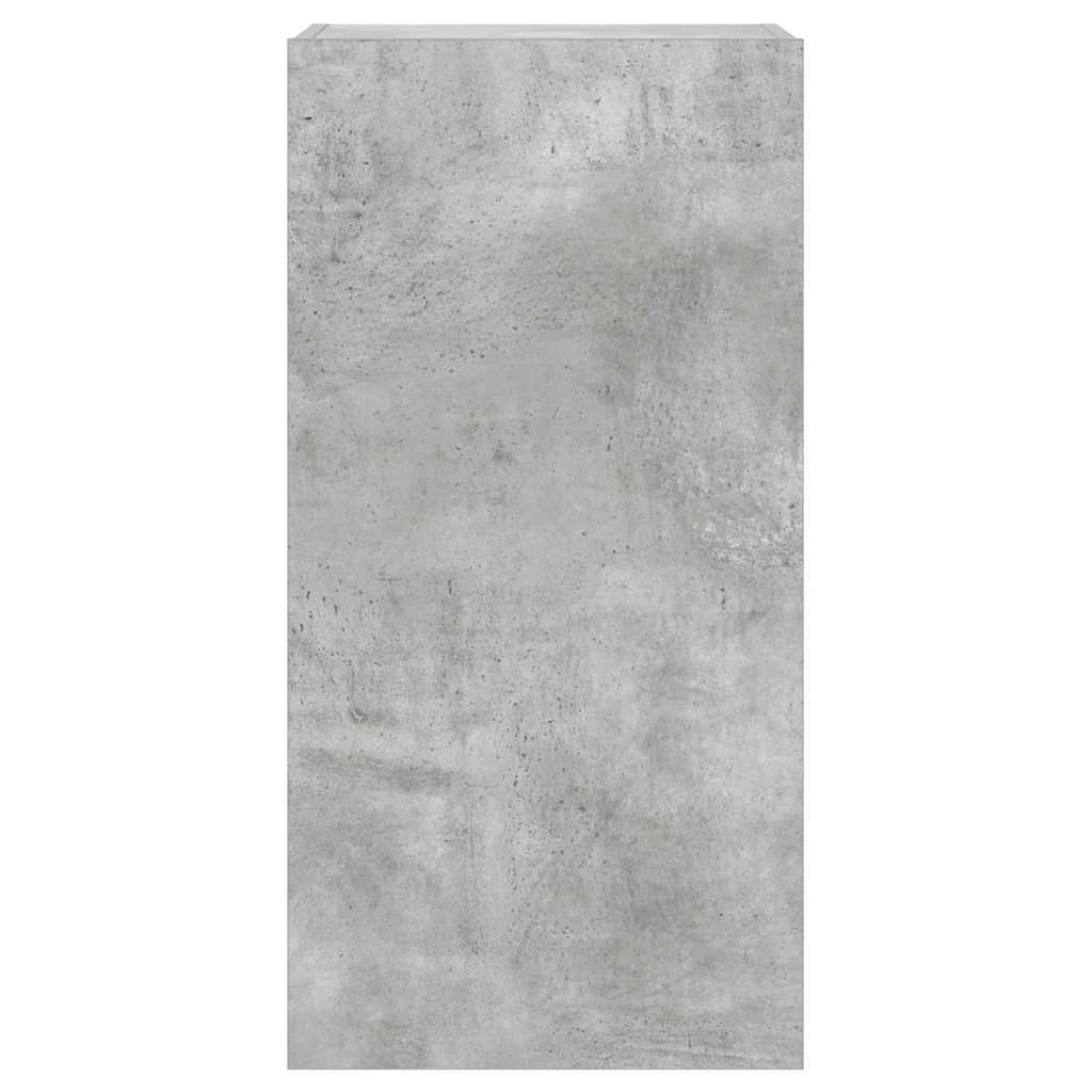 vidaXL Έπιπλο Τηλεόρασης με LED Γκρι Σκυροδέματος 40,5x35x80 εκ.