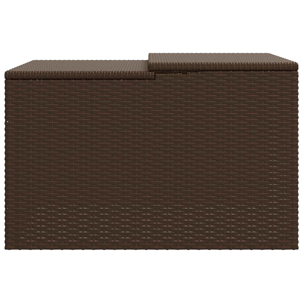 vidaXL Σκέπαστρο για Χλοοκοπτ. Ρομπότ Καφέ 86x90x52/57 εκ. Συνθ. Ρατάν