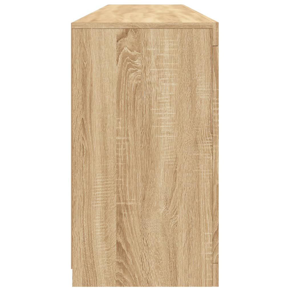 vidaXL Ντουλάπι με LED Sonoma Δρυς 162x37x67 εκ.