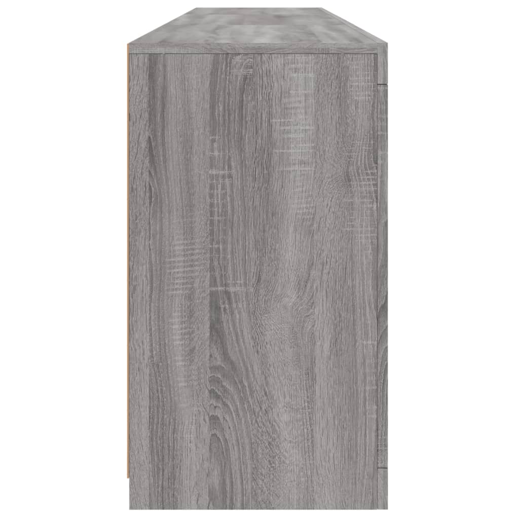 vidaXL Μπουφές με LED Γκρι Sonoma 181,5x37x67 εκ.