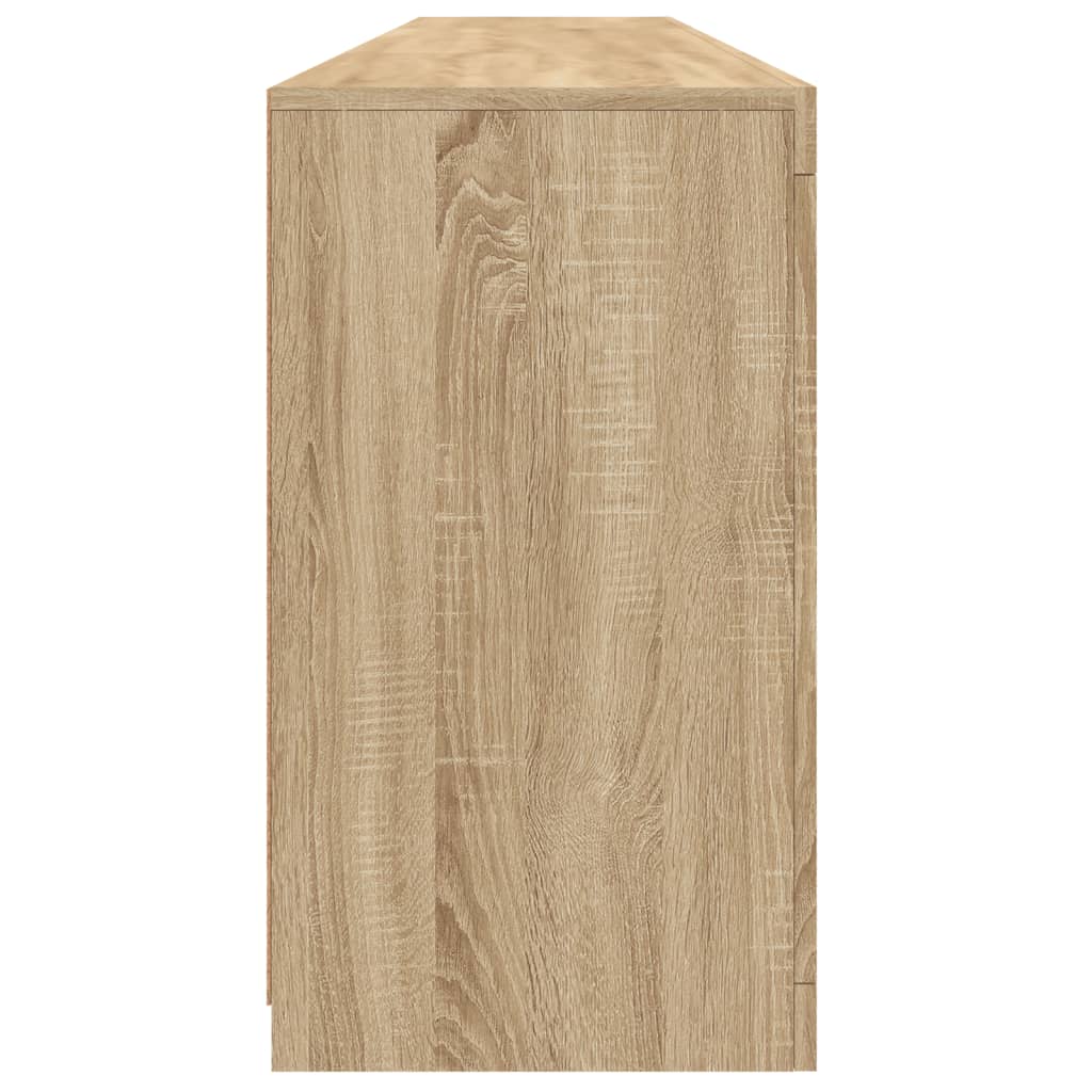 vidaXL Μπουφές με LED Sonoma Δρυς 202 x 37 x 67 εκ.