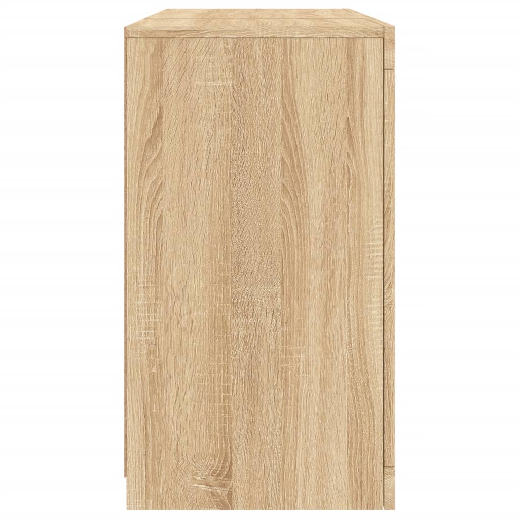 vidaXL Μπουφές με LED Sonoma Δρυς 123 x 37 x 67 εκ.