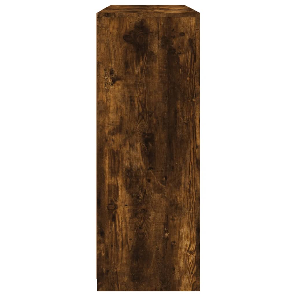 vidaXL Ντουλάπια με Φώτα LED 3 τεμ. Καπνιστή Δρυς Επεξεργασμένο Ξύλο