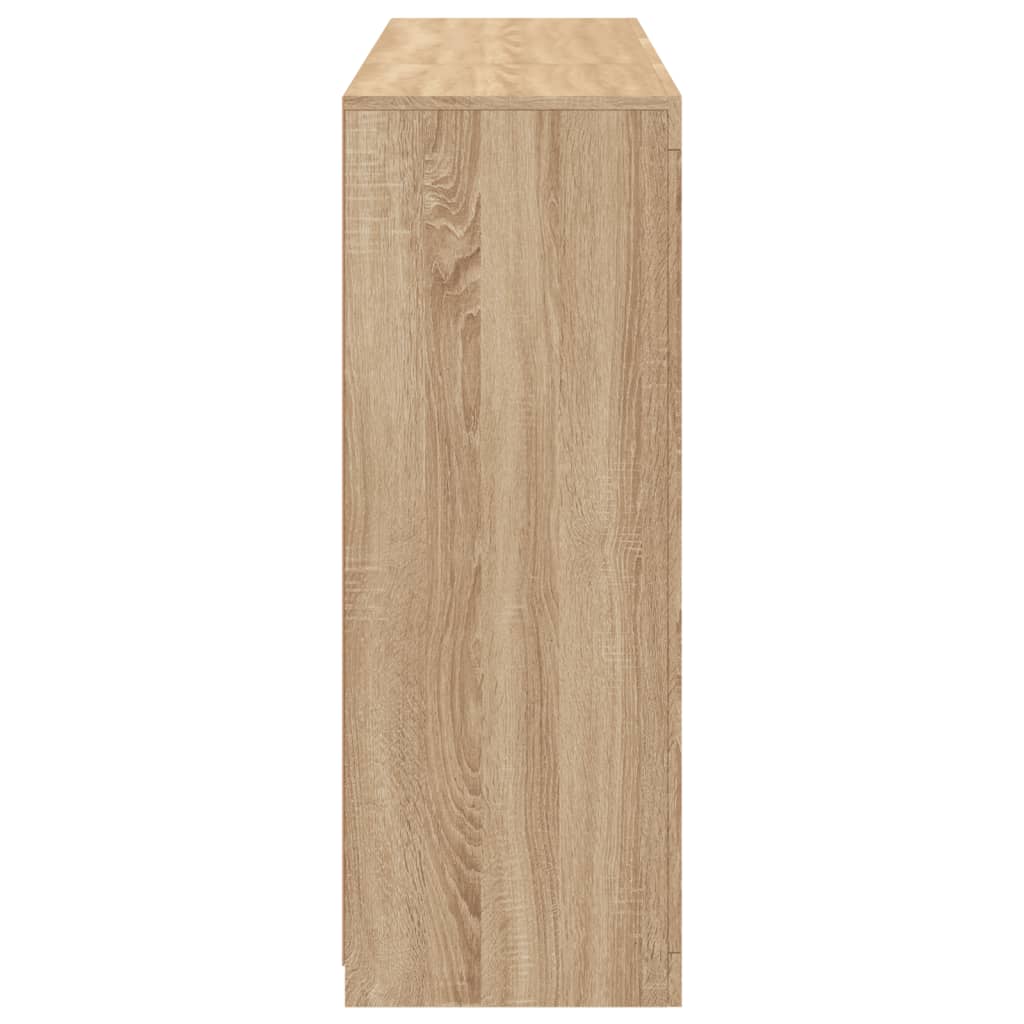 vidaXL Μπουφέδες με Φώτα LED 3 τεμ. Sonoma Δρυς από Επεξεργασμένο Ξύλο