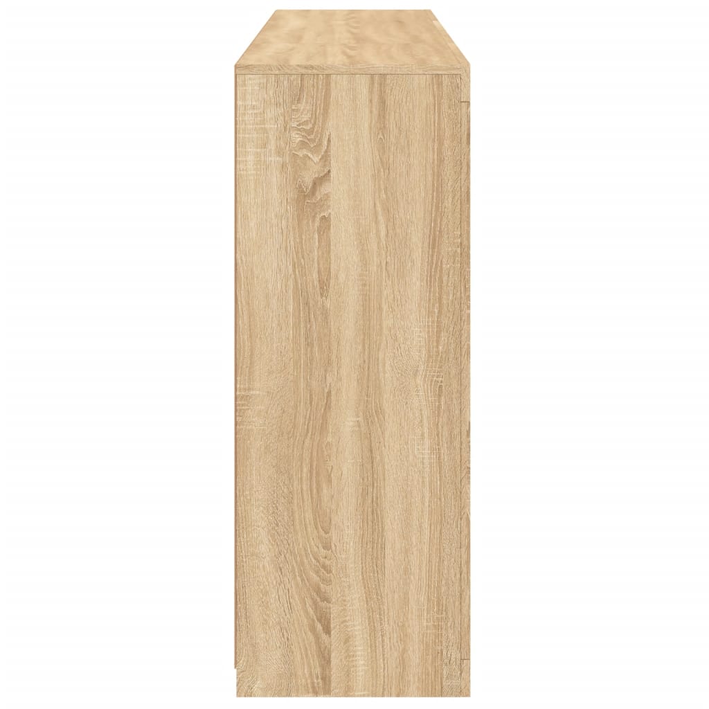 vidaXL Μπουφέδες με Φώτα LED 3 τεμ. Sonoma Δρυς από Επεξεργασμένο Ξύλο