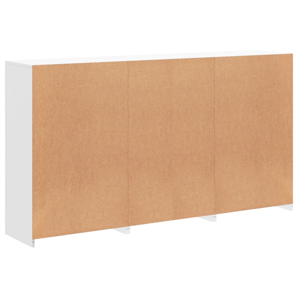 vidaXL Μπουφές με Φώτα LED Λευκός 181,5 x 37 x 100 εκ.