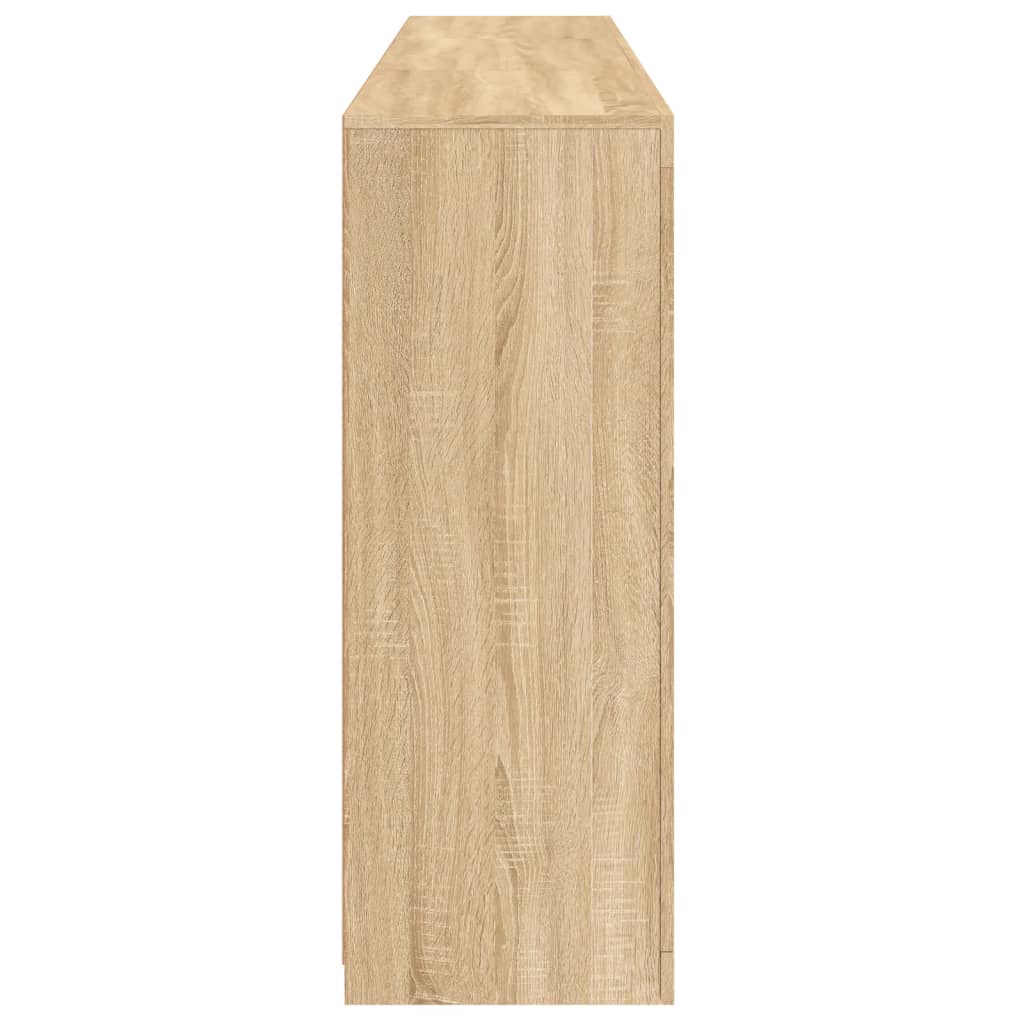 vidaXL Μπουφές με Φώτα LED Sonoma Δρυς 181,5 x 37 x 100 εκ.