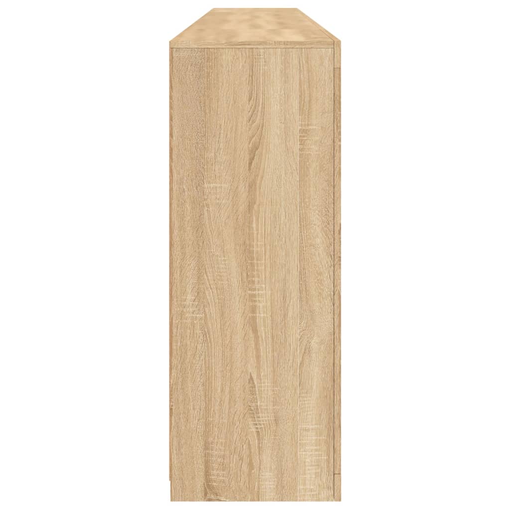 vidaXL Μπουφές με Φώτα LED Sonoma Δρυς 162 x 37 x 100 εκ.