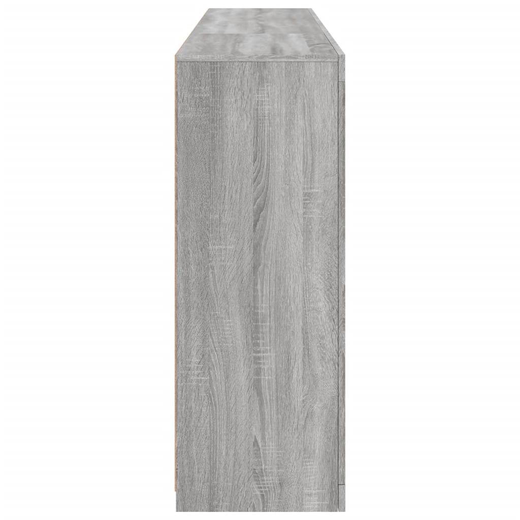 vidaXL Μπουφές με Φώτα LED Γκρι Sonoma 181,5 x 37 x 100 εκ.