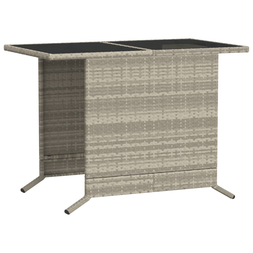 vidaXL Σετ Επίπλων Bistro 3 τεμ. Αν. Γκρι Συνθετικό Ρατάν με Μαξιλάρια