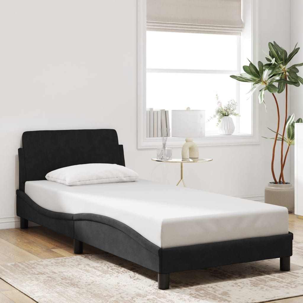 vidaXL Σκελετός Κρεβατιού με Κεφαλάρι Dover 80x200εκ. Βελούδινο